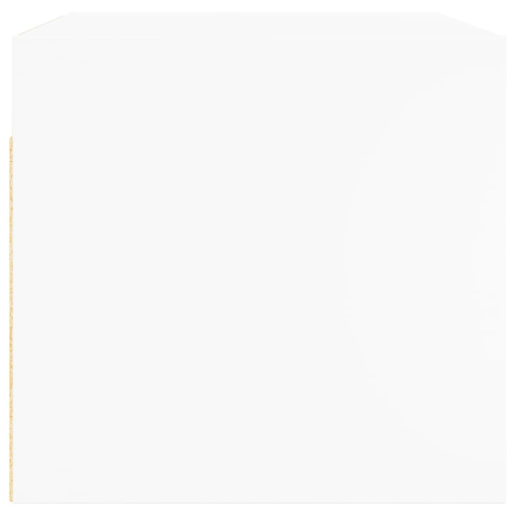 Wandkast Met Glazen Deuren 68,5X37X35 Cm 1 Wit