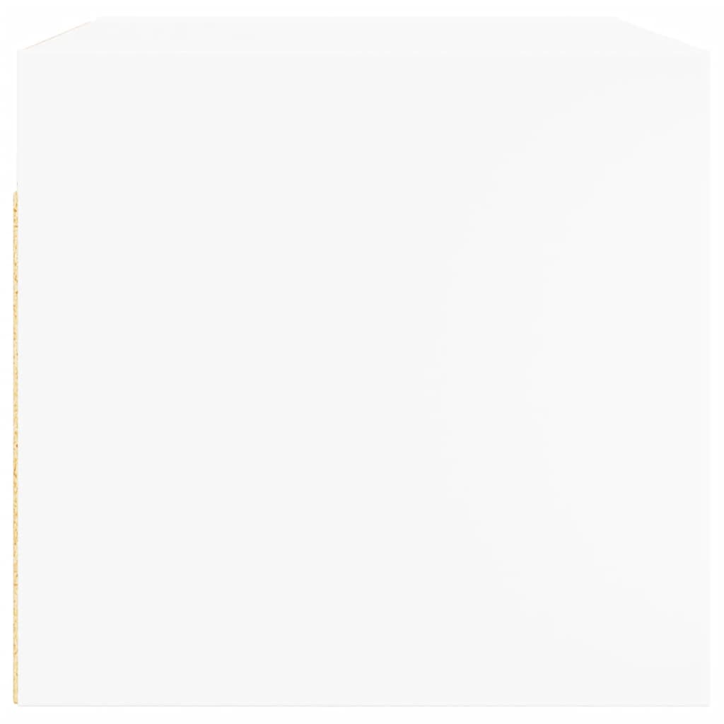 Wandkasten Met Glazen Deuren 68,5X37X35 Cm 2 Wit