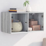 Wandkast 68,5x37x35 cm grijs sonoma