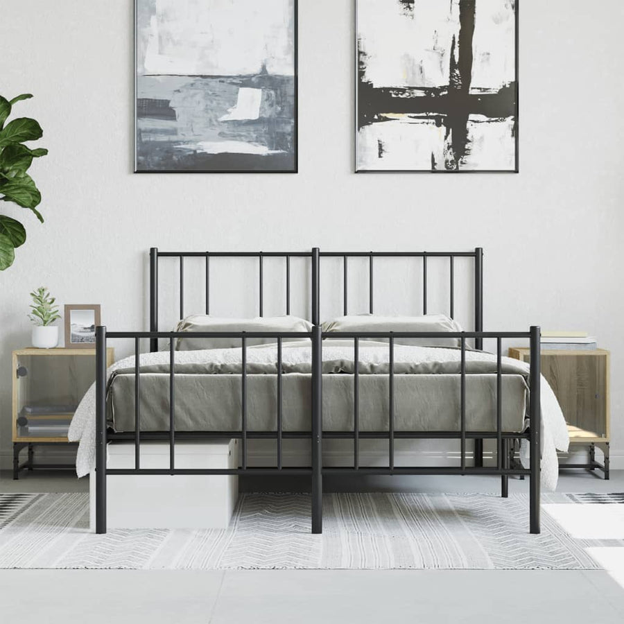 Nachtkastjes Met Glazen Deuren 2 St 35X37X50 Cm Sonoma Eiken