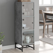 Hoge kast 35x37x120 cm betongrijs