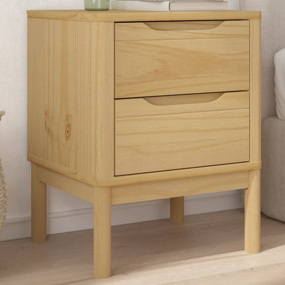 Nachtkastje 45x39x57 cm massief grenenhout wasbruin