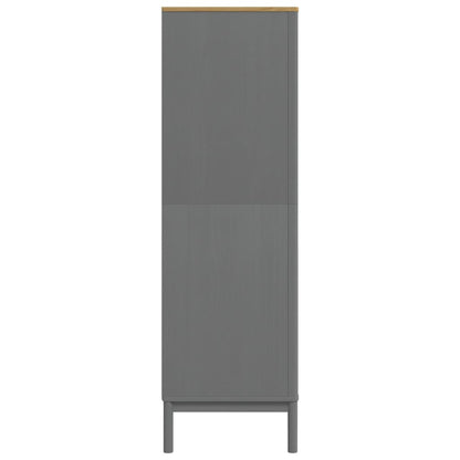 Kledingkast Floro 77X53X171 Cm Massief Grenenhout Grijs