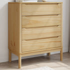 Chest of drawers FLORO solid pine wax brown