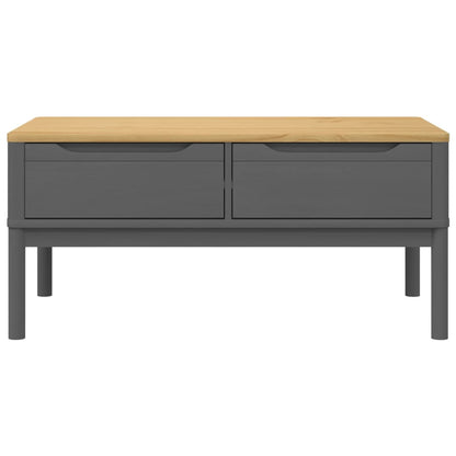 Salontafel Floro 99X55,5X45 Cm Massief Grenenhout Grijs