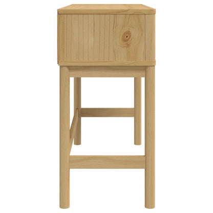 Wandtafel FLORO 89,5x36,5x73 cm massief grenenhout wasbruin