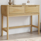 Console table FLORO 89.5x36.5x73 cm solid pine wax brown