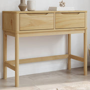 Wandtafel 89,5x36,5x73 cm massief grenenhout wasbruin