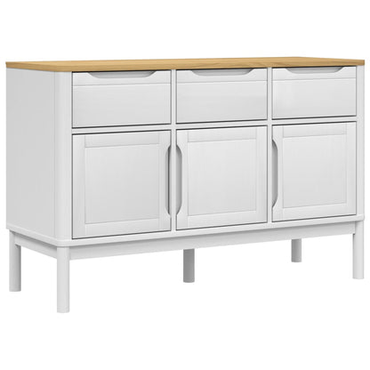 Dressoir FLORO 114x43x74 cm massief grenenhout wit