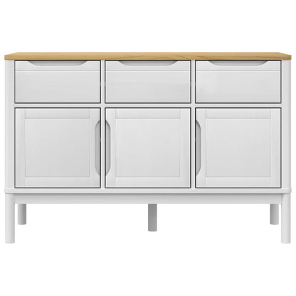 Dressoir FLORO 114x43x74 cm massief grenenhout wit