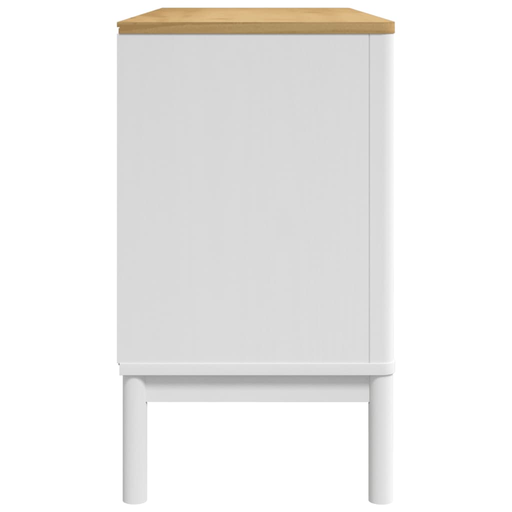 Dressoir FLORO 114x43x74 cm massief grenenhout wit