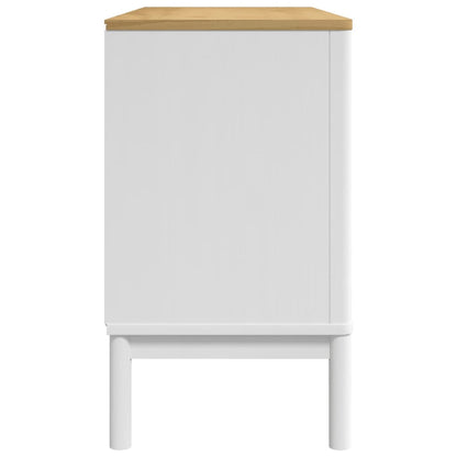Dressoir FLORO 114x43x74 cm massief grenenhout wit