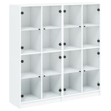 Boekenkast Met Deuren 36X37X42 Cm Bewerkt Hout Wit