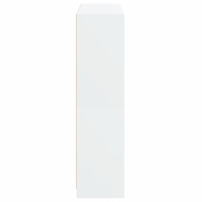 Boekenkast Met Deuren 36X37X42 Cm Bewerkt Hout Wit