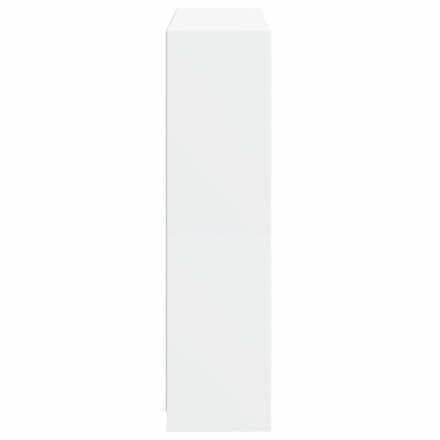 Boekenkast Met Deuren 36X37X42 Cm Bewerkt Hout Wit