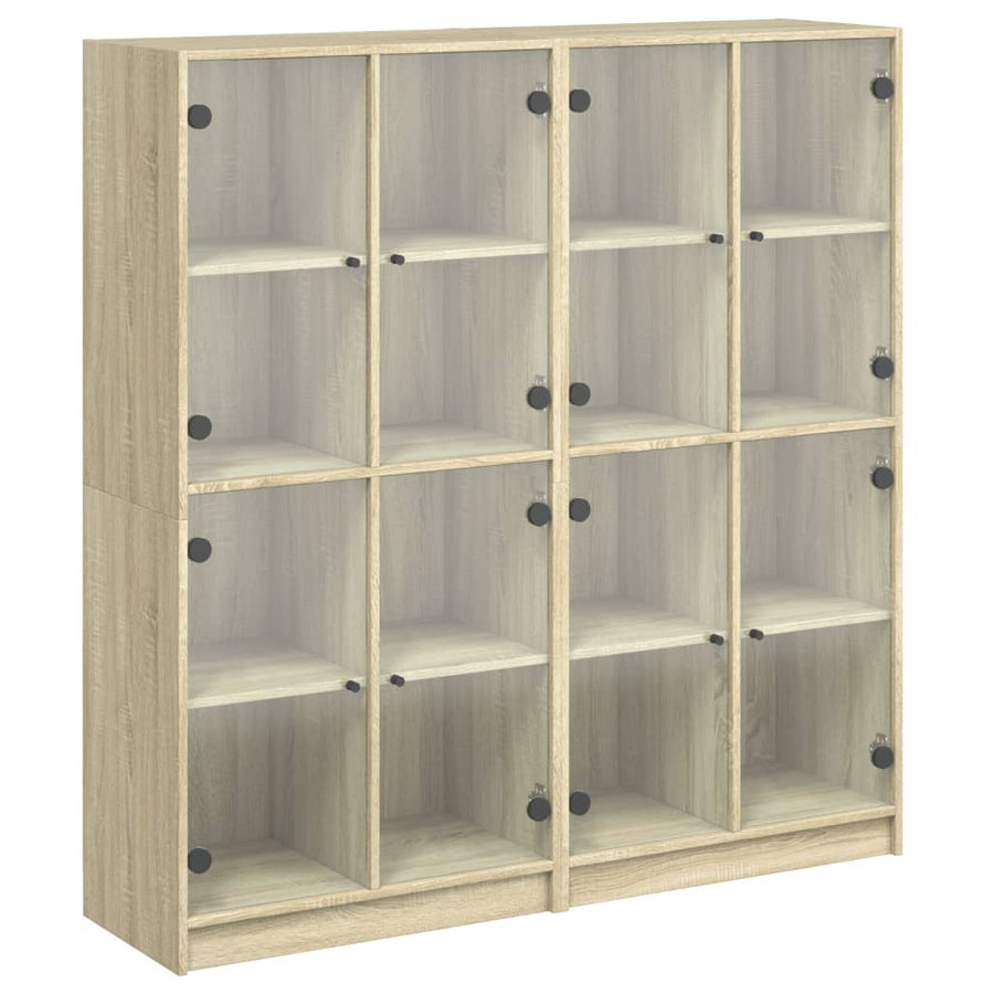 Boekenkast Met Deuren 36X37X42 Cm Hout Kleurig Sonoma eiken