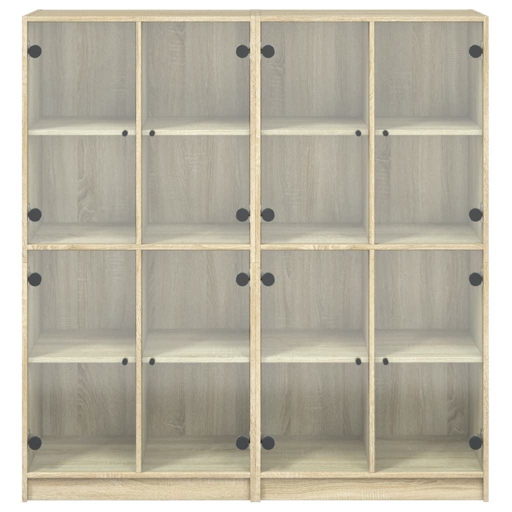 Boekenkast Met Deuren 36X37X42 Cm Hout Kleurig Sonoma eiken