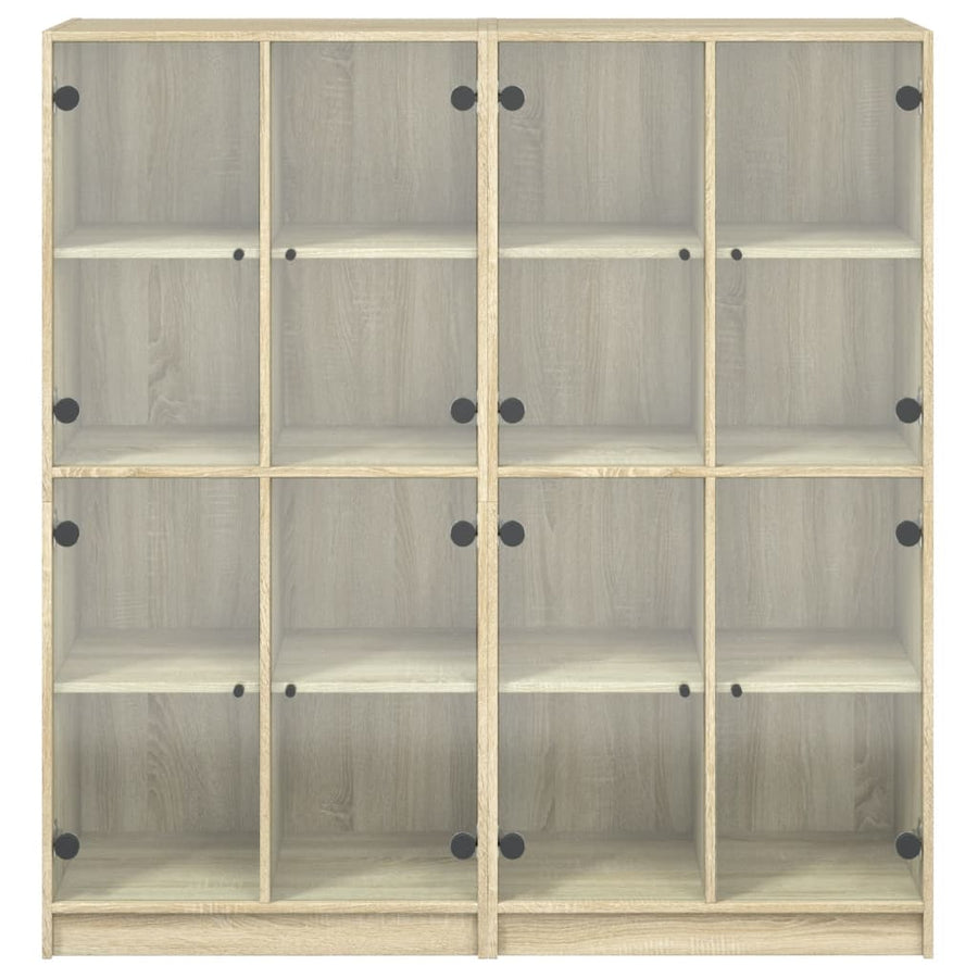 Boekenkast Met Deuren 36X37X42 Cm Hout Kleurig Sonoma eiken