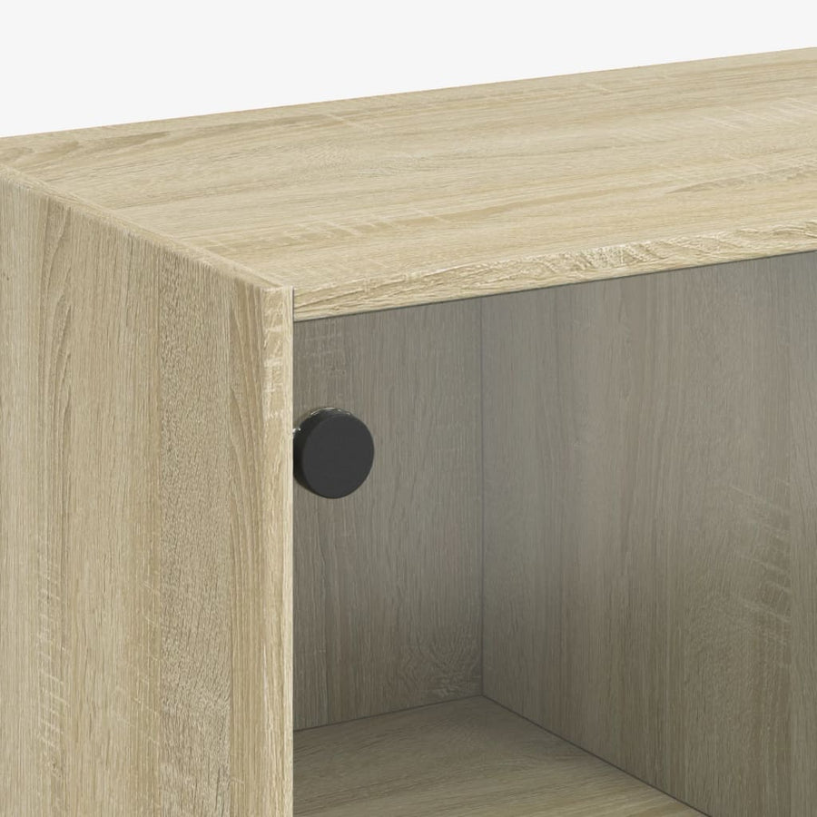 Boekenkast Met Deuren 36X37X42 Cm Hout Kleurig Sonoma eiken