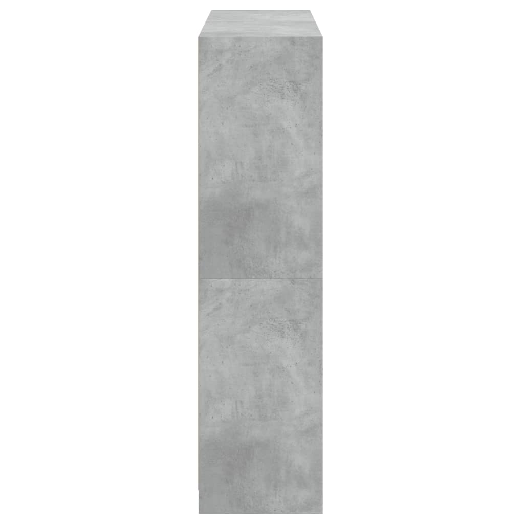 Boekenkast Met Deuren 36X37X42 Cm Bewerkt Hout Betongrijs