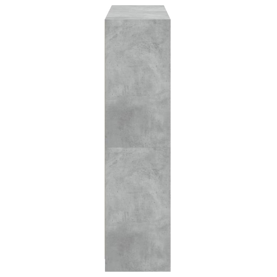 Boekenkast Met Deuren 36X37X42 Cm Bewerkt Hout Betongrijs