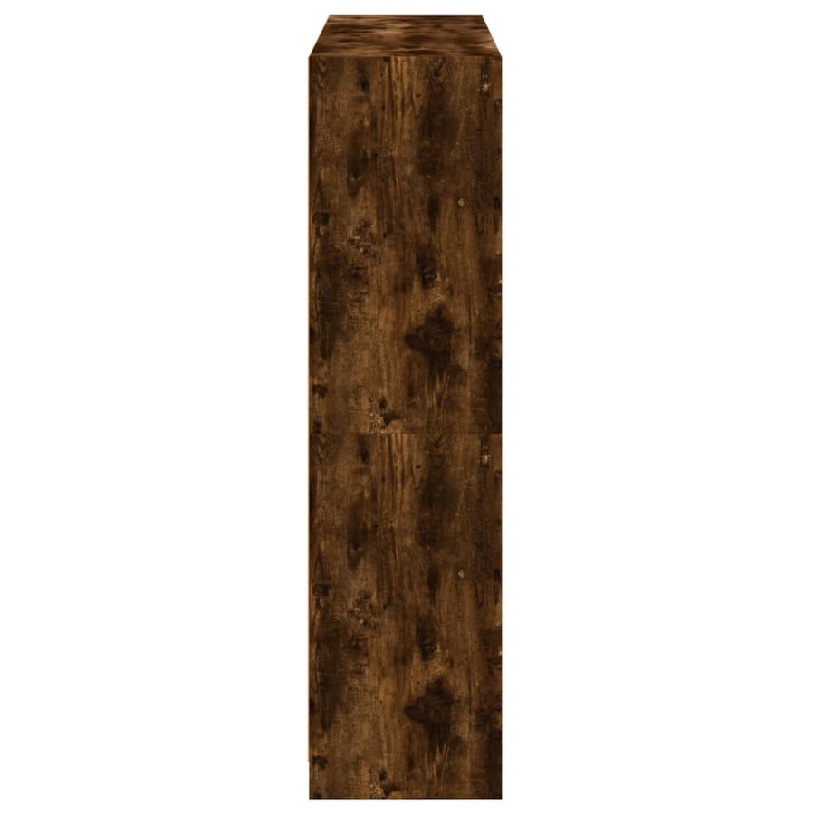 Boekenkast Met Deuren 36X37X42 Cm Hout Kleurig Gerookt eiken