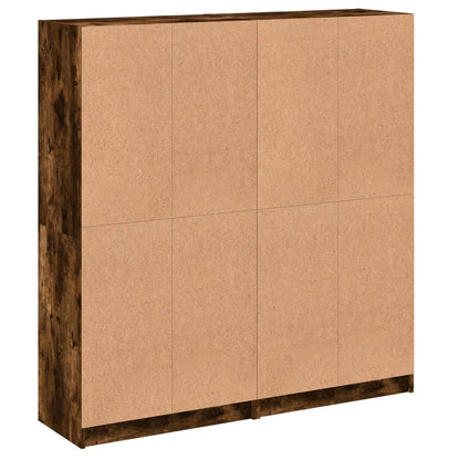Boekenkast Met Deuren 36X37X42 Cm Hout Kleurig Gerookt eiken