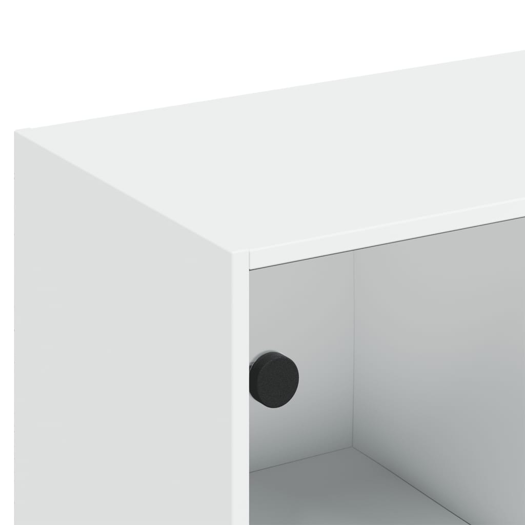 Boekenkast Met Deuren 36X37X42 Cm Bewerkt Hout Wit