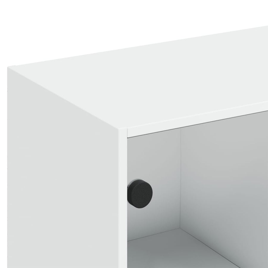 Boekenkast Met Deuren 36X37X42 Cm Bewerkt Hout Wit