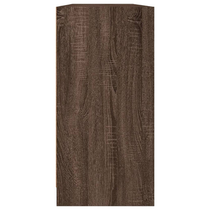 Boekenkast Met Deuren 204X37X75 Cm Hout Bruineikenkleurig