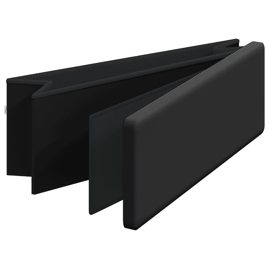 Opbergbank inklapbaar PVC zwart