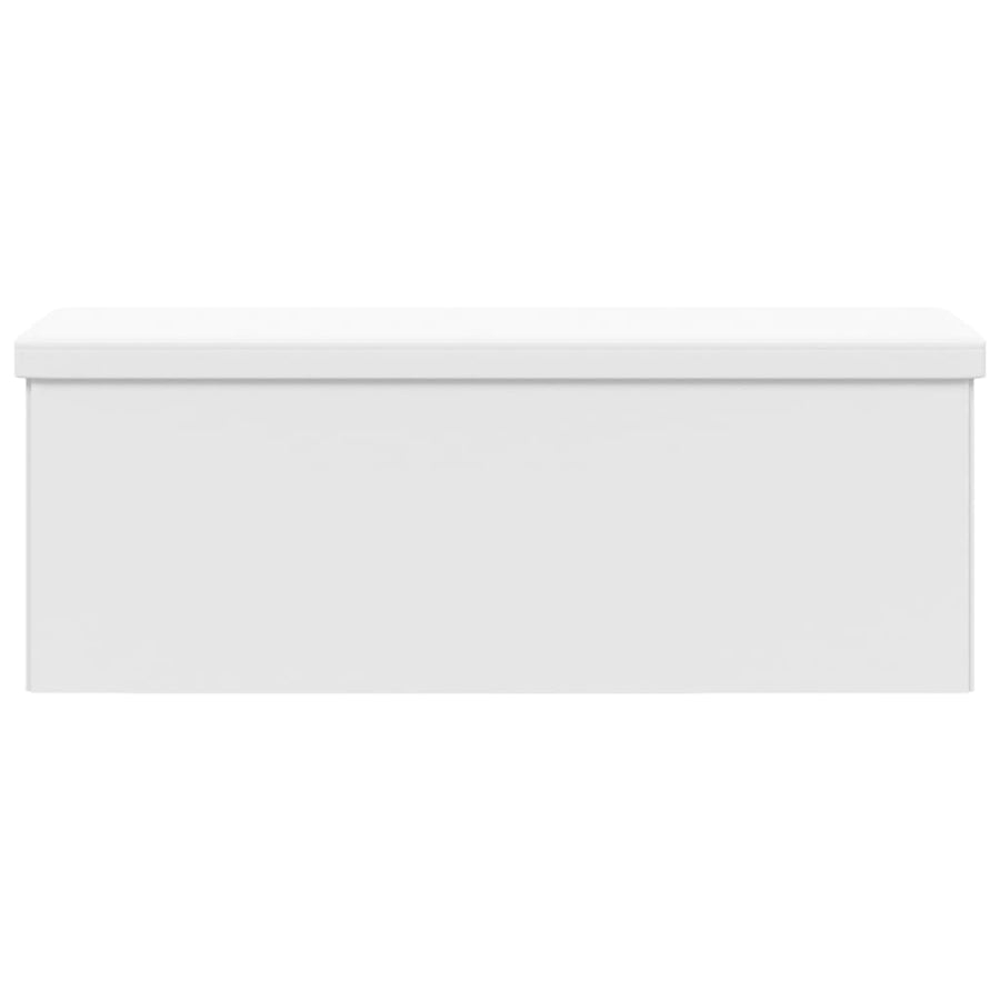 Opbergbank inklapbaar PVC wit