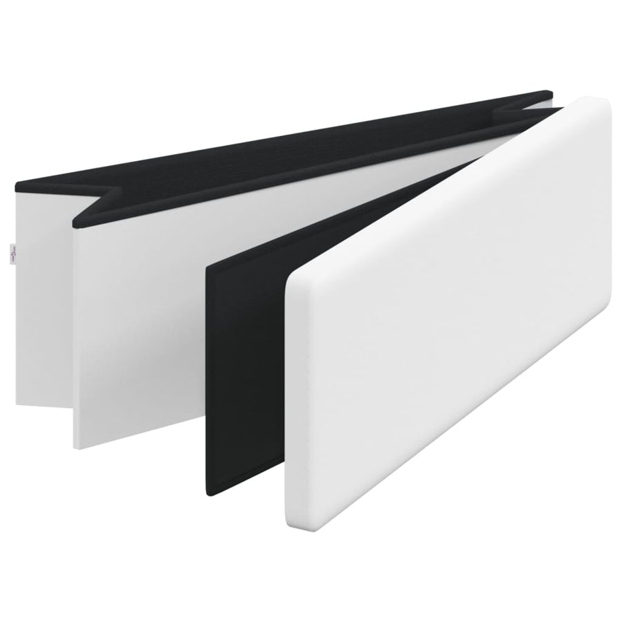 Opbergbank inklapbaar PVC wit
