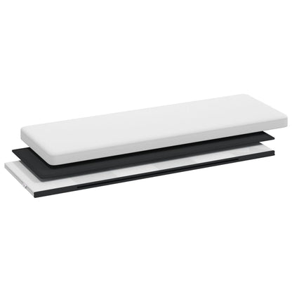 Opbergbank inklapbaar PVC wit