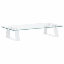 Monitorstandaard Gehard Glas En Metaal 40 x 20 x 8 cm Wit