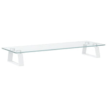 Monitorstandaard Gehard Glas En Metaal 60 x 20 x 8 cm Wit