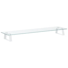 Monitorstandaard Gehard Glas En Metaal 80 x 20 x 8 cm Wit
