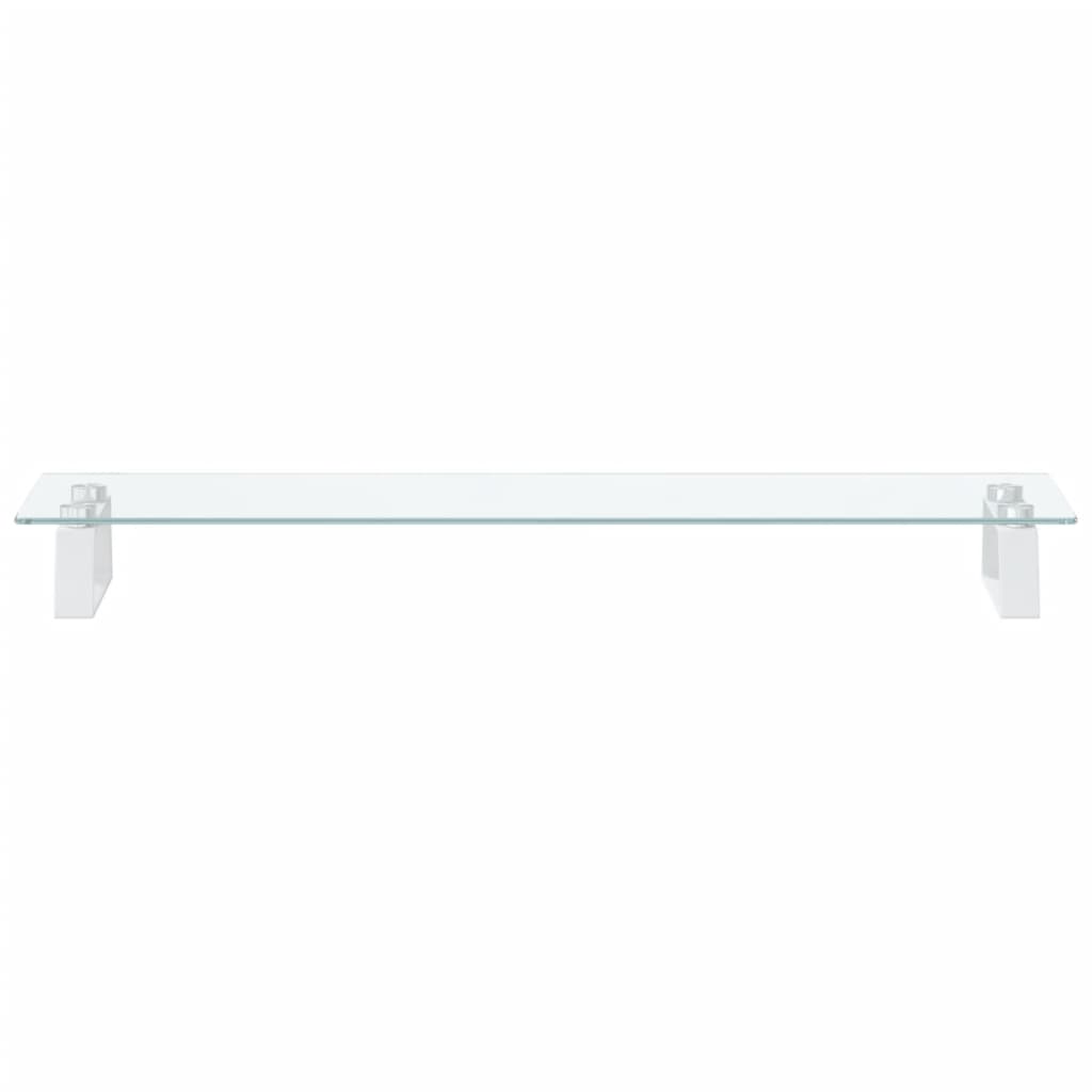 Monitorstandaard Gehard Glas En Metaal 80 x 20 x 8 cm Wit