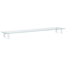 Monitorstandaard Gehard Glas En Metaal 100 x 20 x 8 cm Wit