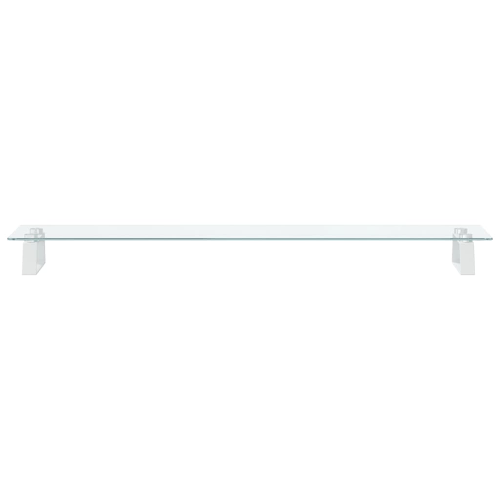 Monitorstandaard Gehard Glas En Metaal 100 x 20 x 8 cm Wit