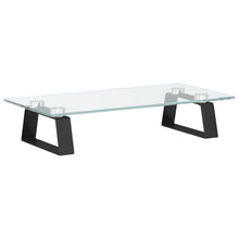 Monitorstandaard Gehard Glas En Metaal 40 x 20 x 8 cm Zwart