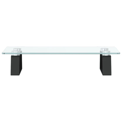 Monitorstandaard Gehard Glas En Metaal 40 x 20 x 8 cm Zwart