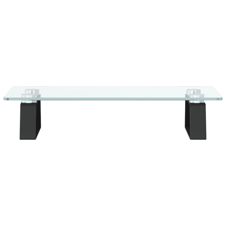 Monitorstandaard Gehard Glas En Metaal 40 x 20 x 8 cm Zwart