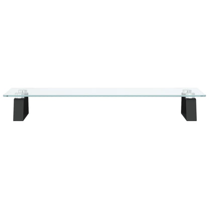 Monitorstandaard Gehard Glas En Metaal 60 x 20 x 8 cm Zwart