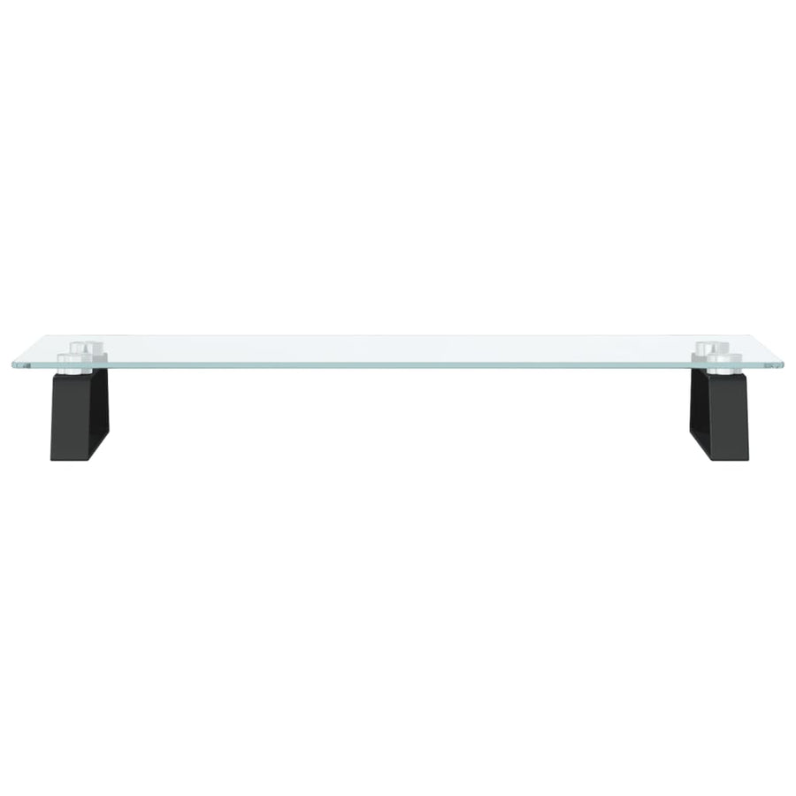 Monitorstandaard Gehard Glas En Metaal 60 x 20 x 8 cm Zwart