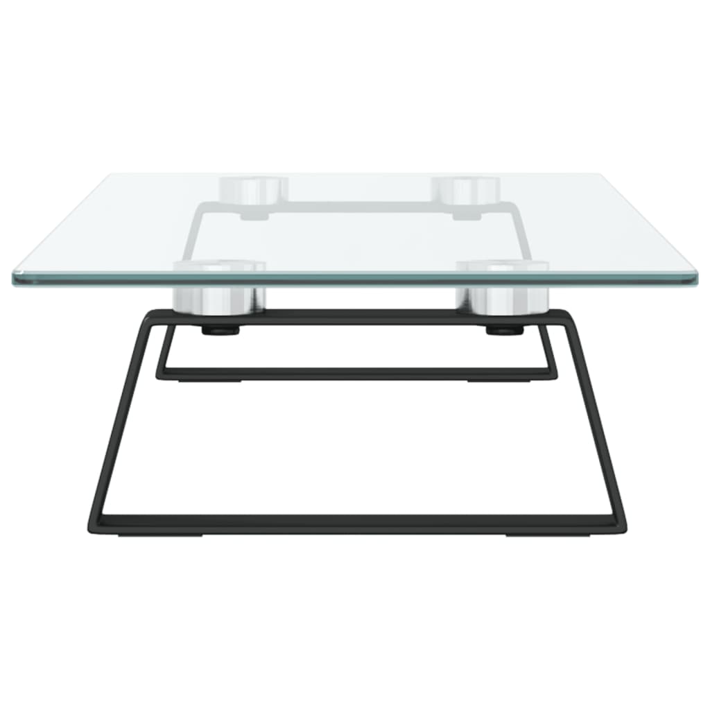 Monitorstandaard Gehard Glas En Metaal 60 x 20 x 8 cm Zwart