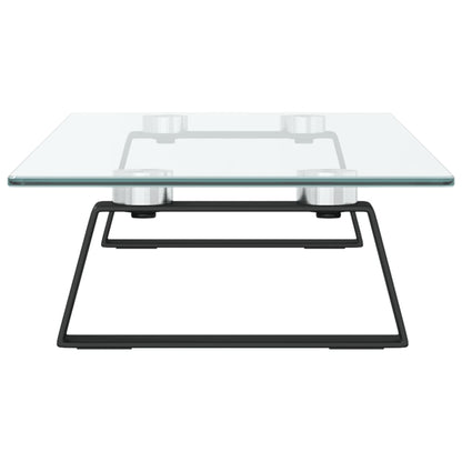 Monitorstandaard Gehard Glas En Metaal 60 x 20 x 8 cm Zwart