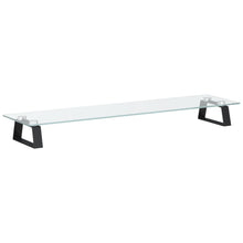 Monitorstandaard Gehard Glas En Metaal 80 x 20 x 8 cm Zwart