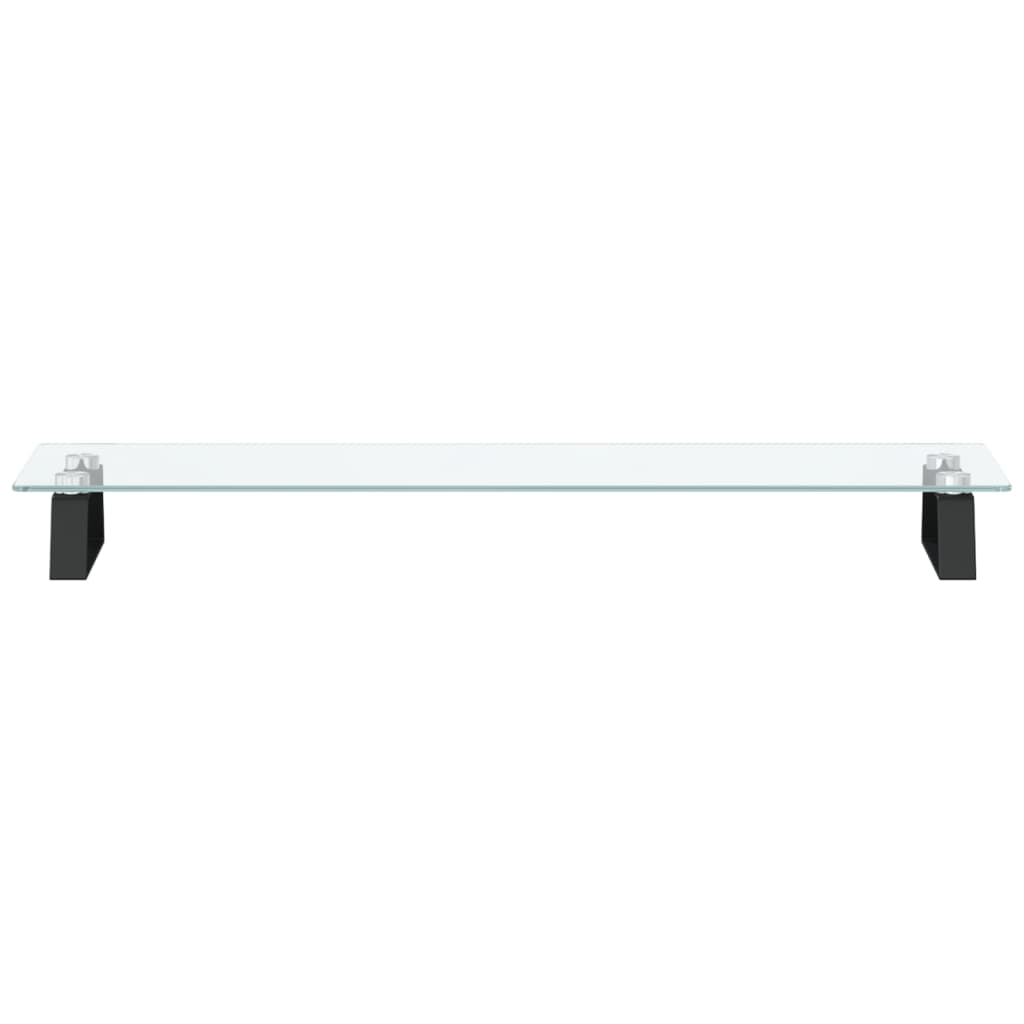 Monitorstandaard Gehard Glas En Metaal 80 x 20 x 8 cm Zwart