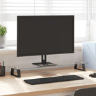 Monitor Stand 80x20x8 cm Tempered Glass and Metal Black
